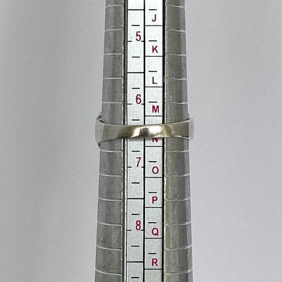 Premier Designs Sterling Silver 925 Simulated Turquoise Sodalite Band Ring 6.5 - Picture 9 of 16